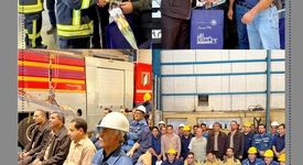 تجلیل از تلاش‌های بی‌وقفه واحدهای ایمنی و آتش‌نشانی مجتمع صنعتی چادرملو