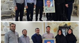 دیدار جمعی از مدیران و پرسنل فولاد اکسین خوزستان با خانواده شهید نیروی انتظامی