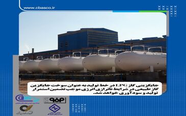 جایگزین نمودن گاز LPG در خط تولید به عنوان سوخت جایگزین گاز طبیعی
