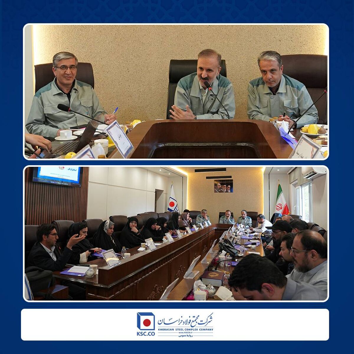 نشست صمیمی سرپرست مجتمع فولاد خراسان با اصحاب رسانه نیشابور 