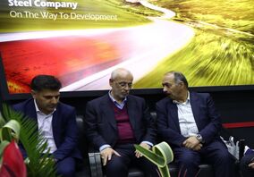 رئیس کمیسیون صنایع و معادن مجلس در بازدید از غرفه فولاد هرمزگان در نمایشگاه ایران متافو: استان هرمزگان بهترین مکان توسعه صنعت فولاد کشور است