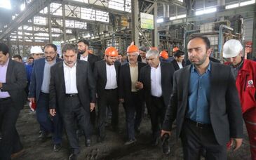 بازدید وزیر صمت از آلومینای جاجرم و تعدادی از واحدهای تولیدی خراسان شمالی