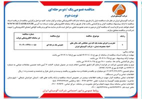 تخریب و اجرای مجدد یک لایه بتن حفاظتی کف سالن های احیاء مجموعه شمس