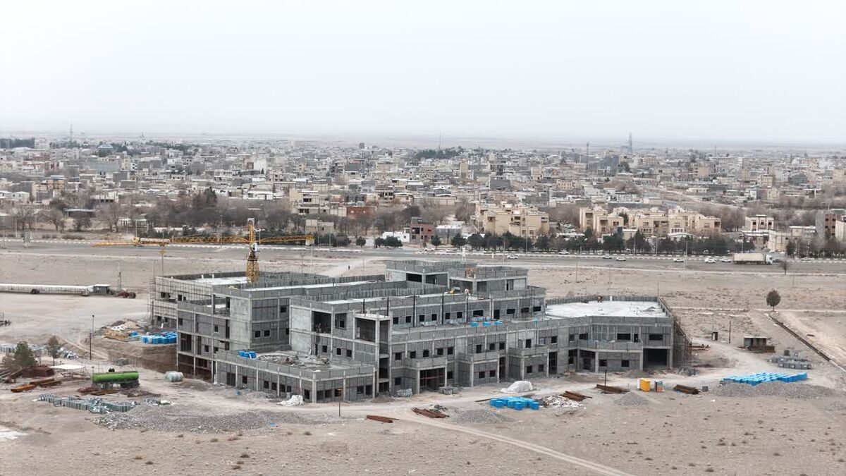 پیشرفت ۵۵ درصدی پروژه بیمارستان ۱۵۰ تختخوابی شهر بابک