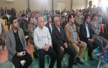 حضور مهندس کهزاد و مرادی مشاور مدیرعامل  در مراسم بزرگداشت  (روز بسیج) درفولاد شادگان