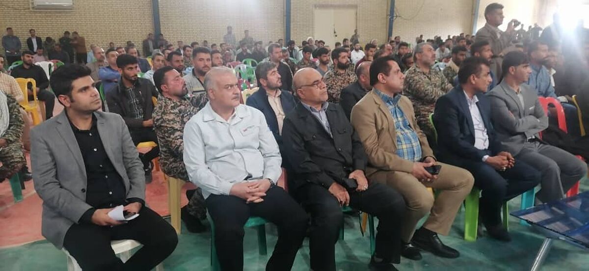 حضور مهندس کهزاد و مرادی مشاور مدیرعامل  در مراسم بزرگداشت  (روز بسیج) درفولاد شادگان