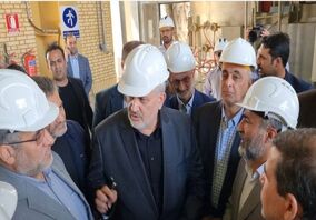 بازدید علی آبادی و موثقی نیا از نیروگاه شهید باکری سمنان