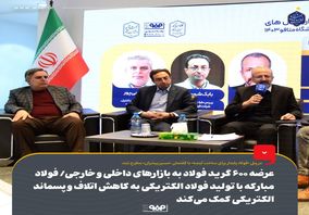 عرضه ۶۰۰ گرید فولاد به بازارهای داخلی و خارجی توسط فولاد مبارکه/ فولاد مبارکه با تولید فولاد الکتریکی به کاهش اتلاف و پسماند الکتریکی کمک می‌کند