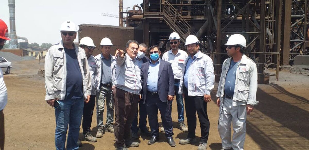 بازدید مدیرعامل و معاونت مهندسی پروژه‌های شرکت ایریتک از پروژه مخازن آهن اسفنجی فولاد هرمزگان

