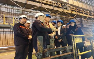 گزارش تصویری؛ اجرای برنامه سایت ویزیت از سایت صنعتی فولاد اکسین جهت اجرای ارزیالی مدل تعالی سازمانی و کنترل الزامات