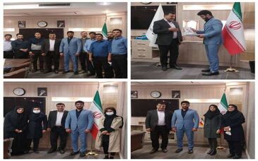  تقدیر مدیرعامل شرکت آهن و فولاد ارفع از پهلوان حسن یزدانی