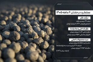 فروش ۶ ماهه؛ رشد ۹۷ درصدی درآمد

