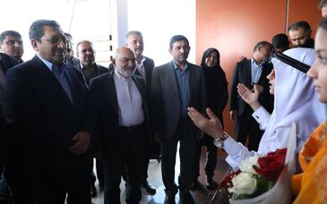 وزیر صمت دقایقی پیش وارد فرودگاه بین‌المللی شهید حاج قاسم سلیمانی اهواز شد